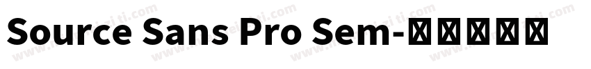 Source Sans Pro Sem字体转换